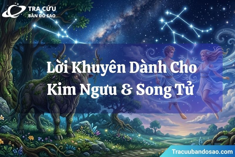 Lời khuyên dành cho cung Kim Ngưu và cung Song Tử Lời khuyên dành cho cung Kim Ngưu và cung Song Tử