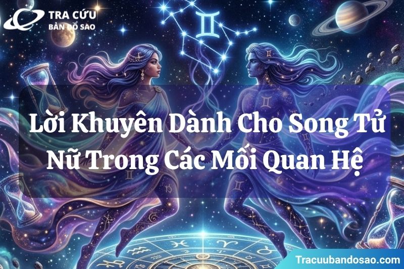 Lời khuyên dành cho Song Tử nữ trong các mối quan hệ Lời khuyên dành cho Song Tử nữ trong các mối quan hệ