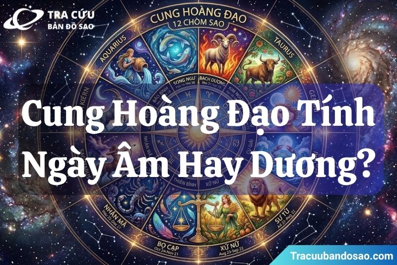 Cung hoàng đạo tính ngày âm hay dương?